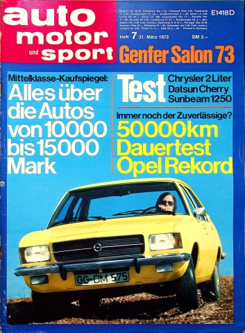 Deckblatt Auto Motor und Sport (07/1973)